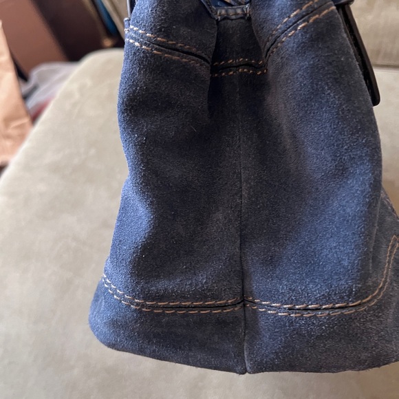 Suede Tignanello handbag - Picture 5 of 14